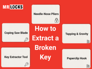 get a broken key out of a lock