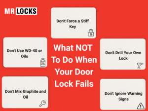what not do to when a door lock fails