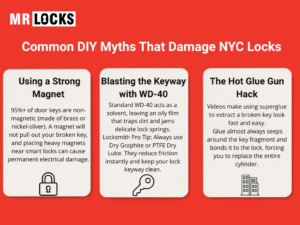 common myths to get a broken key out of a lock