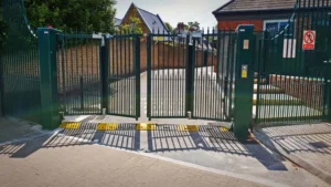 Bi-fold security gates for business NYC